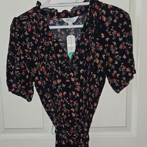 Market & Spruce Navy Floral Dress